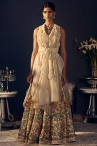 Embroidered Jacket Lehenga By Varun Bahl