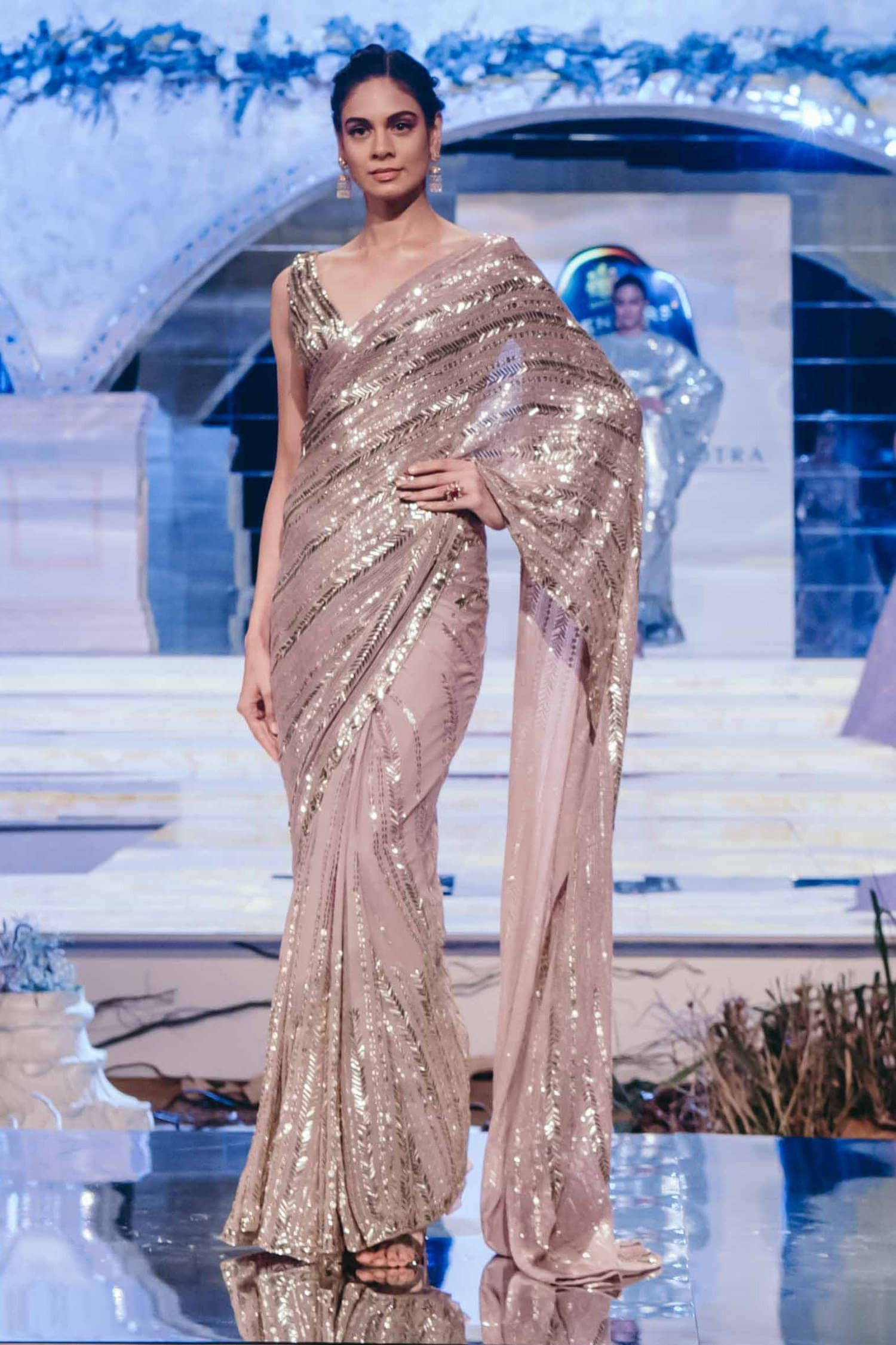 Sequined Saree By Manish Malhotra