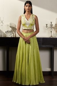 Embroidered Lehenga Set By Varun Bahl