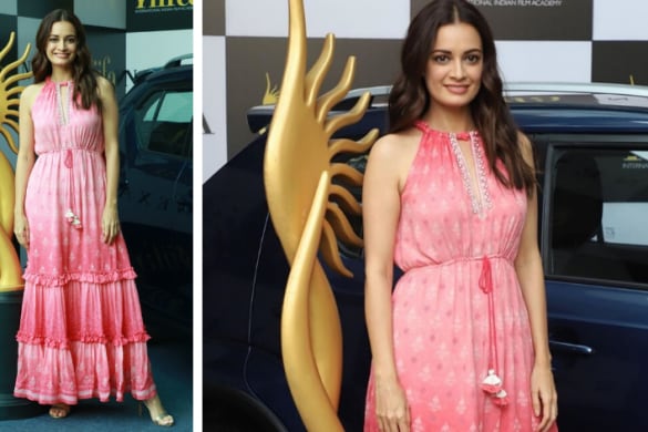 Dia Mirza in Anita Dongre