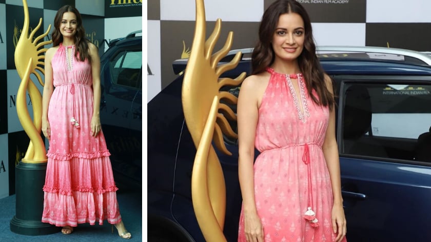 Dia Mirza in Anita Dongre