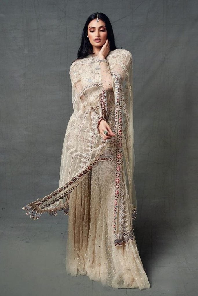 Athiya Shetty in Tarun Tahiliani