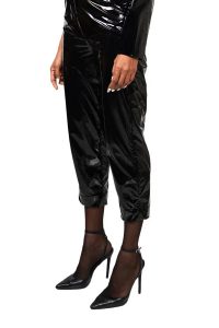 Black Faux Leather Pant