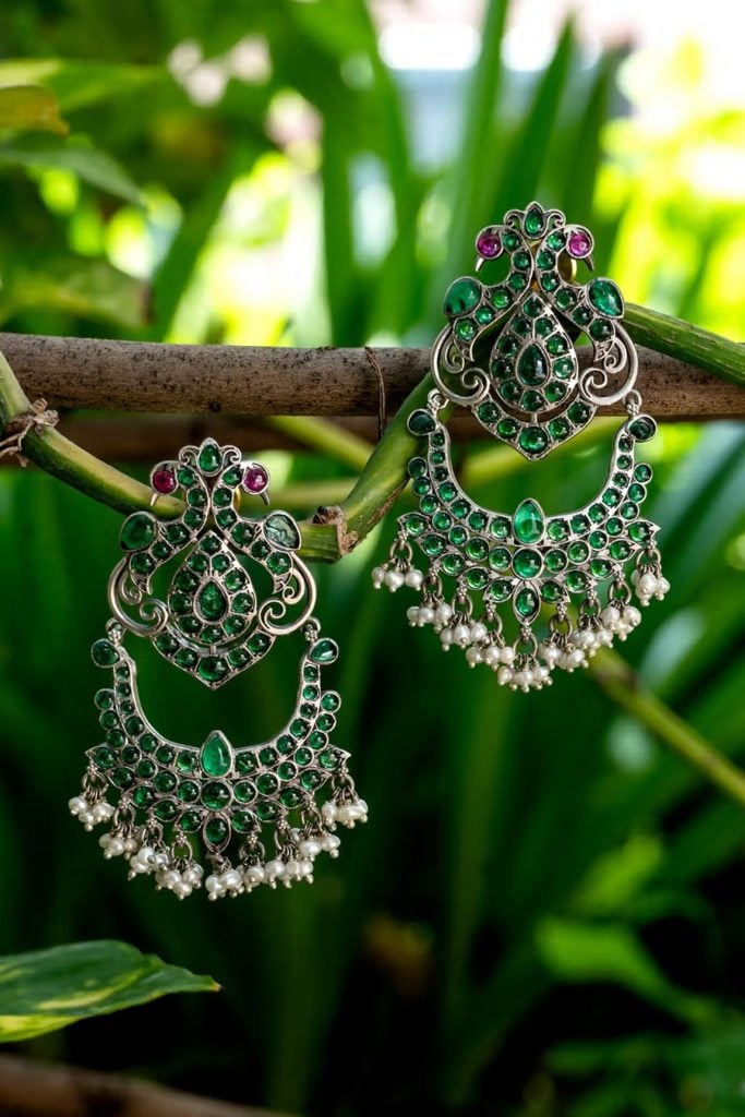 Peacock Shaped Earrings