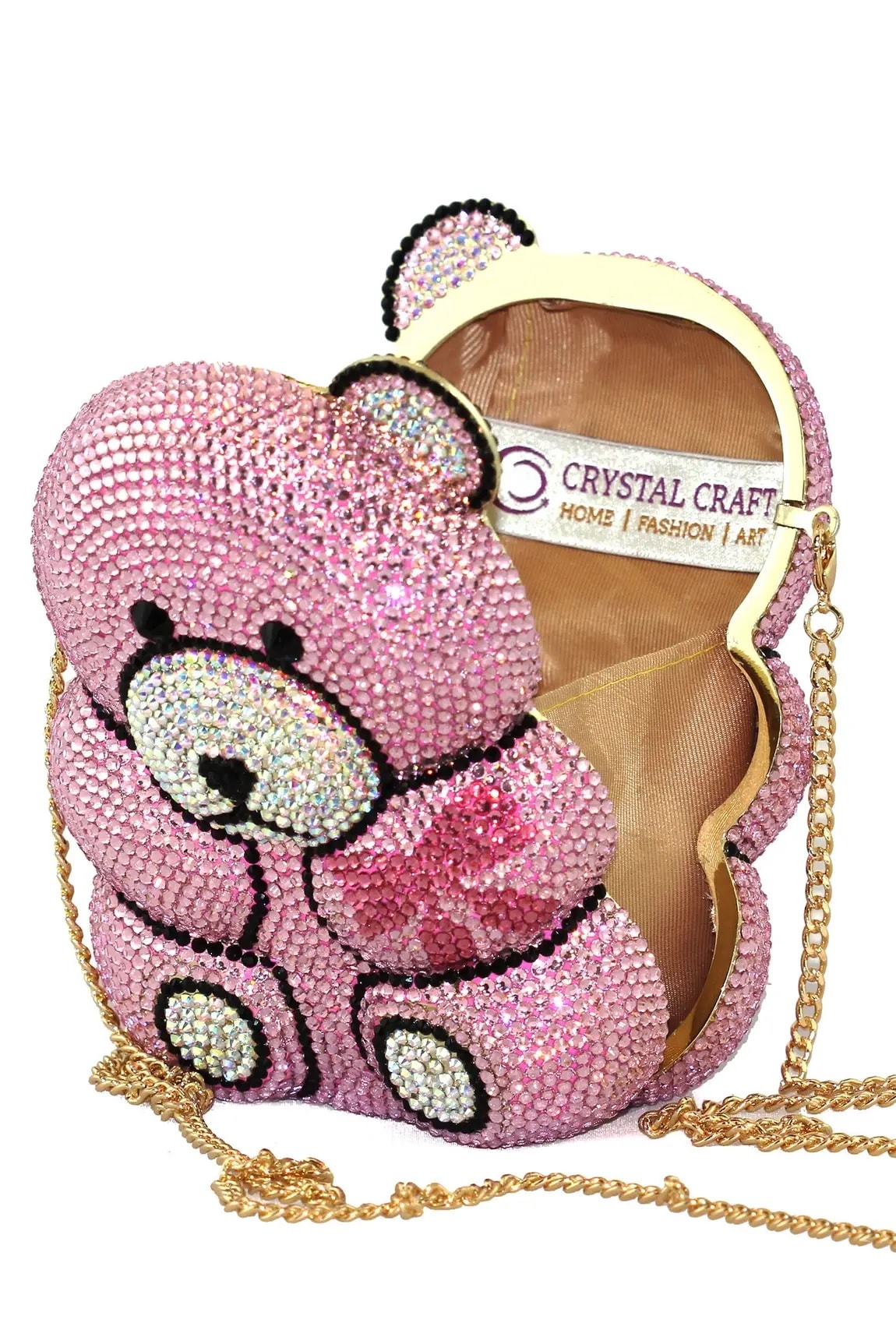 Swarovski Embellished Teddy Shaped Clutch