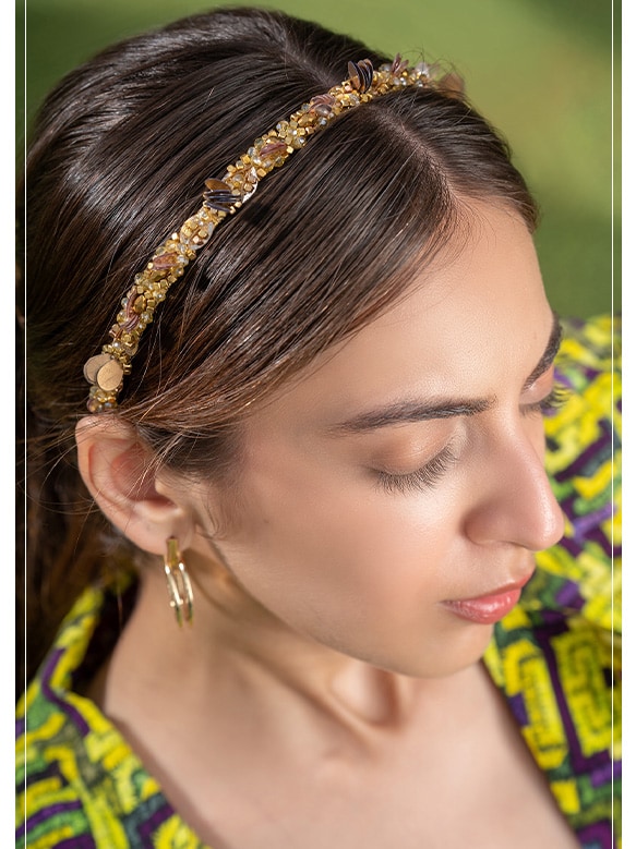 3D Embellished Headband | Aza Fashions