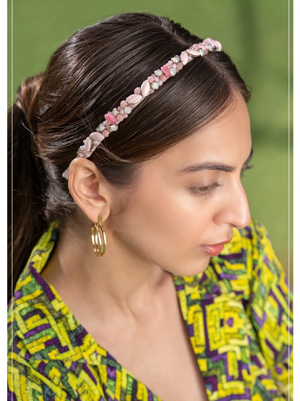 Multi-beaded Headband | Aza Fashions