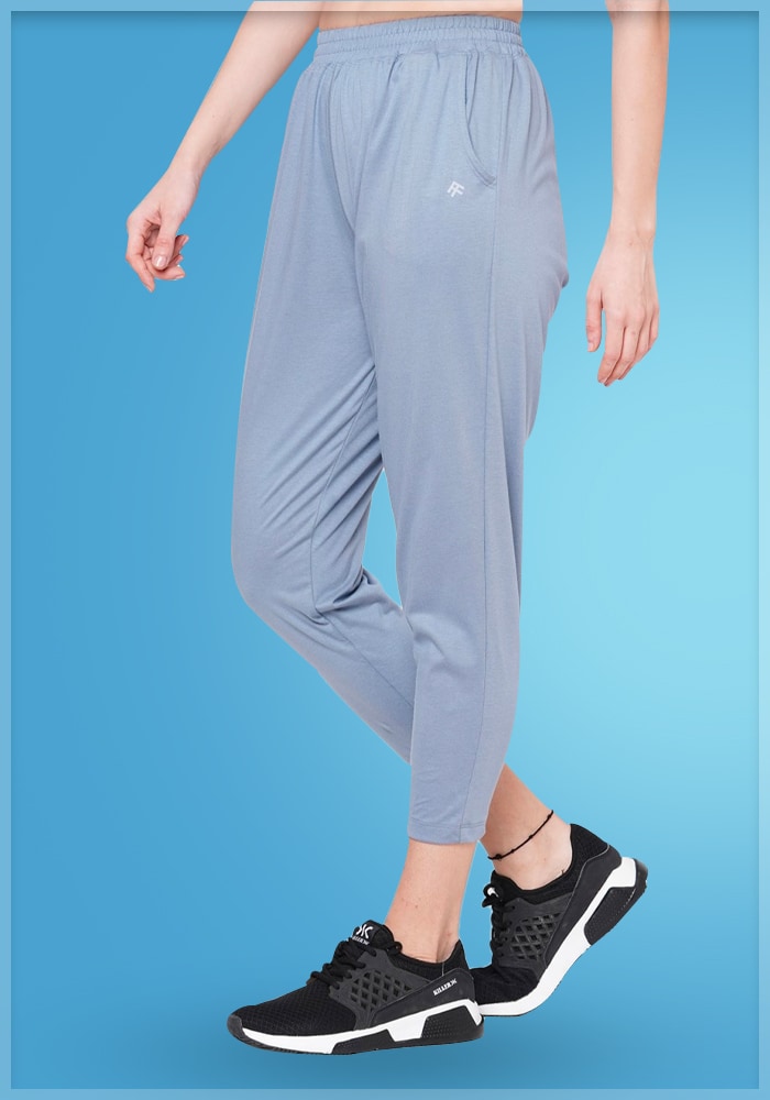 Blue Cotton Yoga Pant