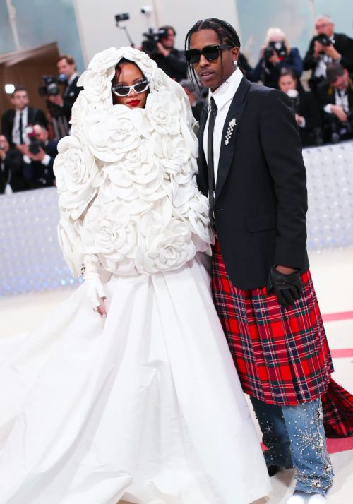 Rihanna and A$AP Rocky at Met Gala 2023