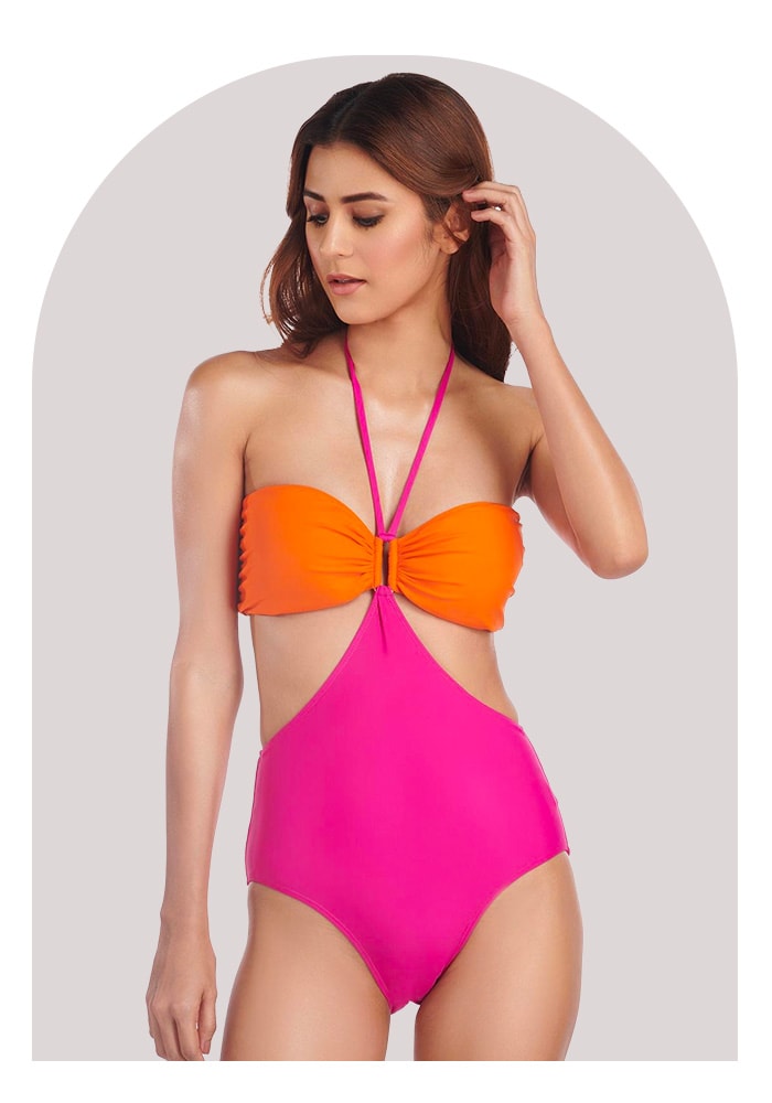 Kai Resortwear Colorblock Swimsuit | Aza Fashions