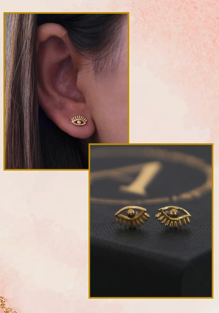 Evil eye earrings | Aza Fashions