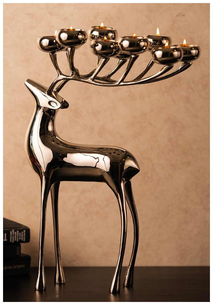 S.G. Reindeer Home Candle Holder