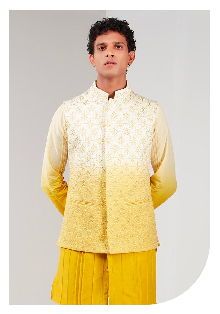 Shreyansh Designs Mandarin Collar Bundi Jacket