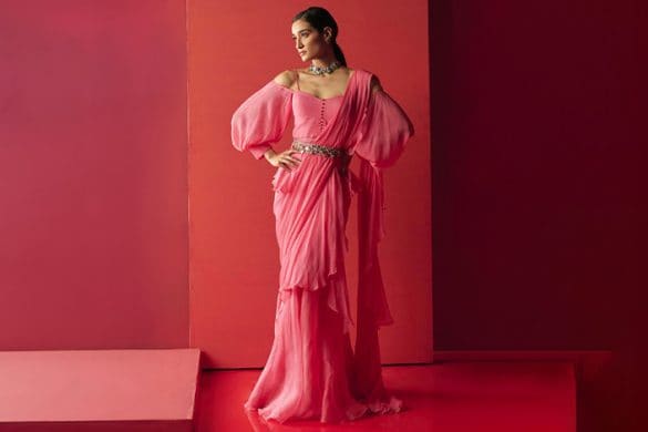 ruffled saree featured image