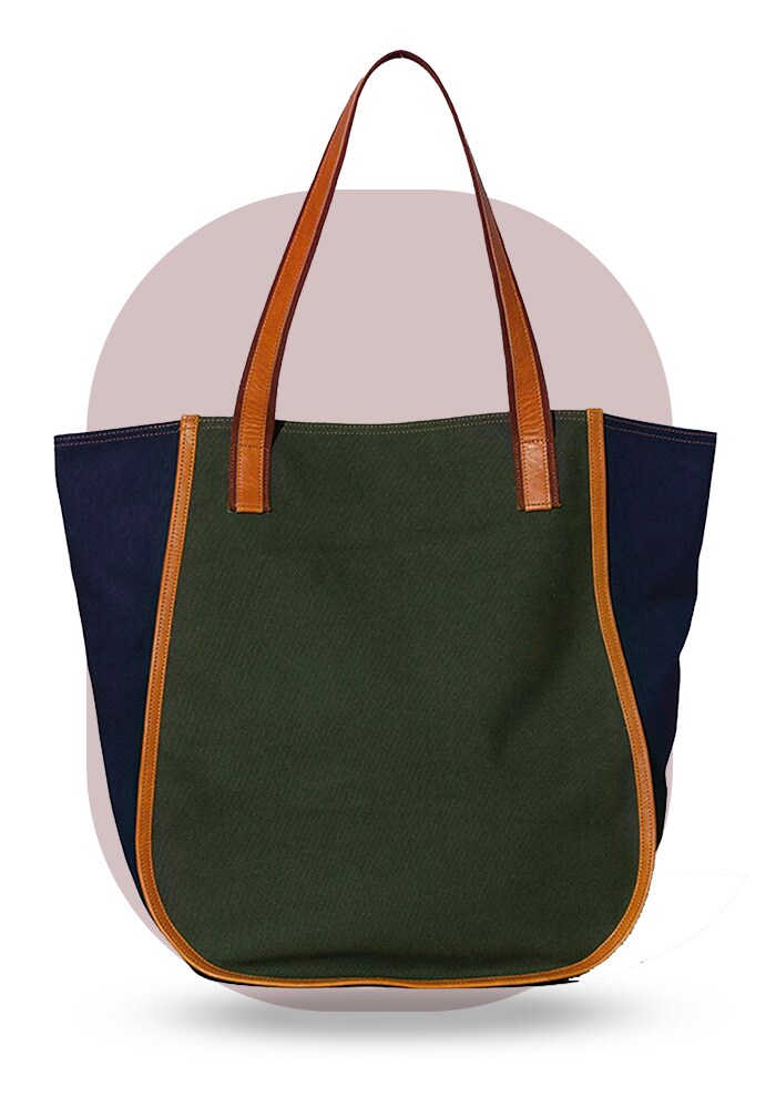 Gulzar Market Colorblock Tote Bag