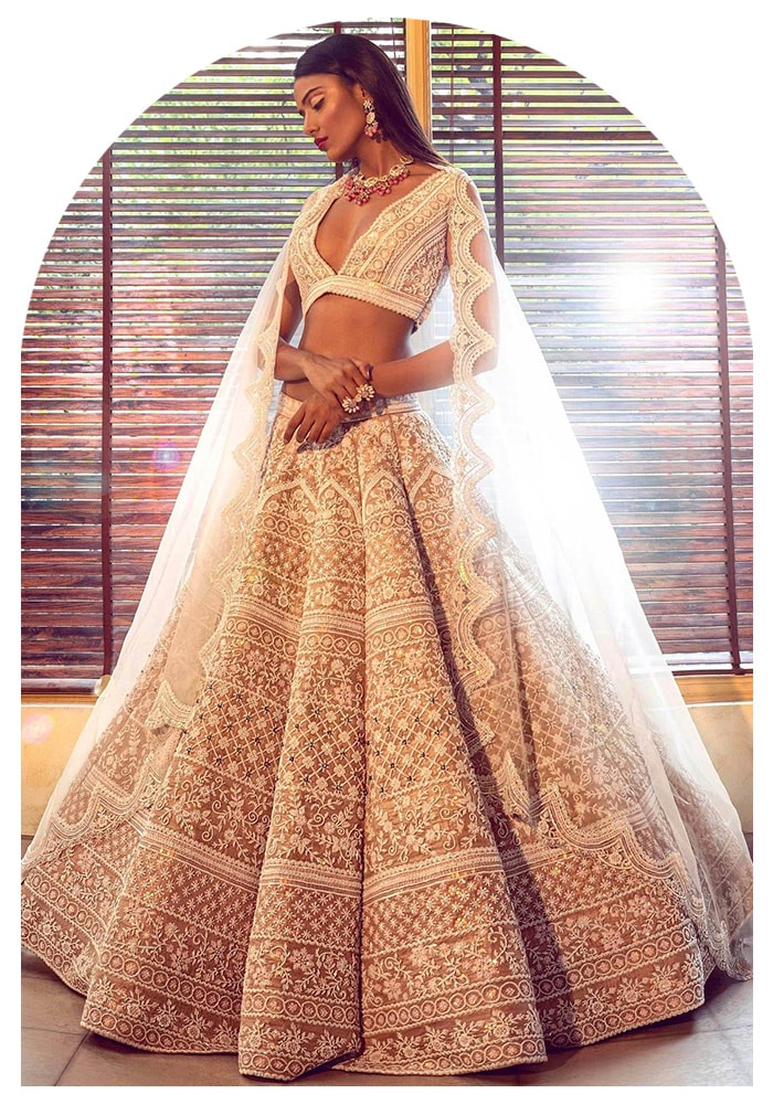 White Designer Lehenga Set | Aza Fashions