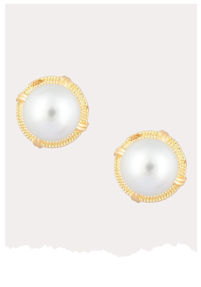 Pearl Embellished Stud Earrings
