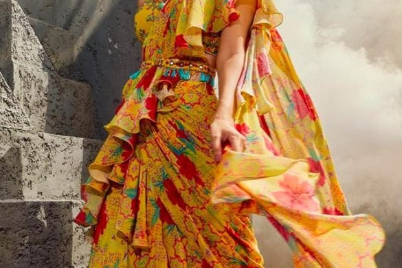 Designer Saree Gown | Aza Fashions