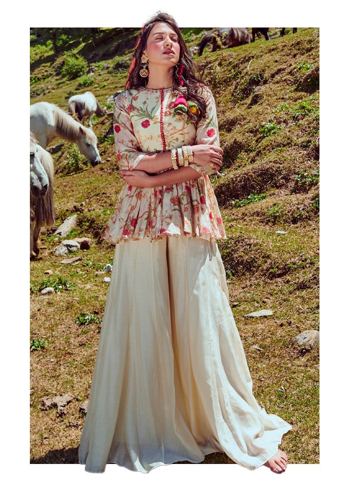 Paulmi & Harsh white dress pants for women cottagecore designer trends