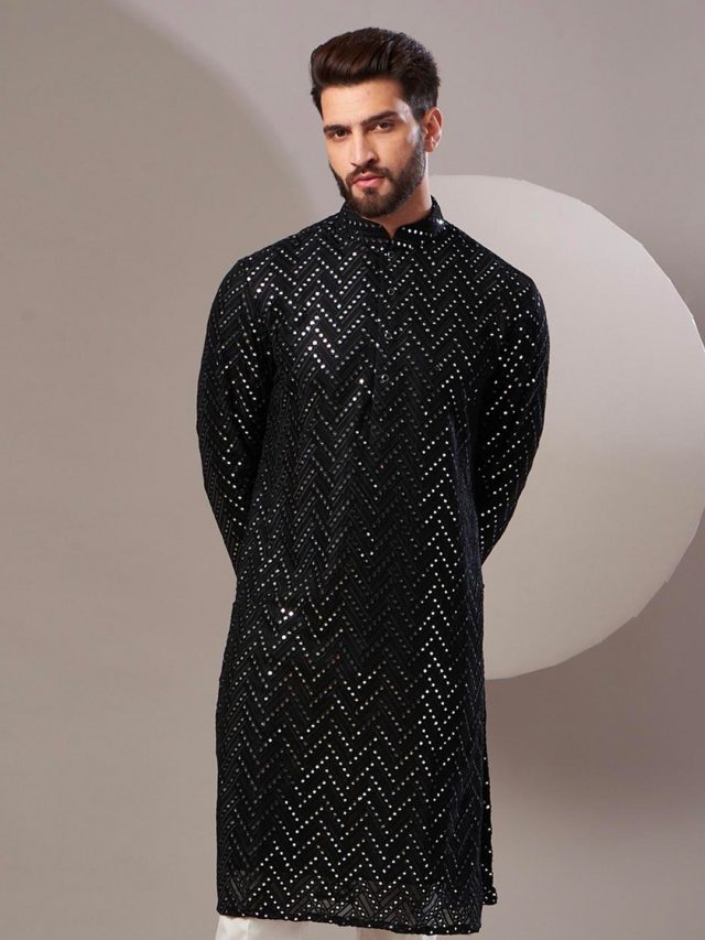 Fresh Black Kurta Styles for Men are Here: Check Them Out!