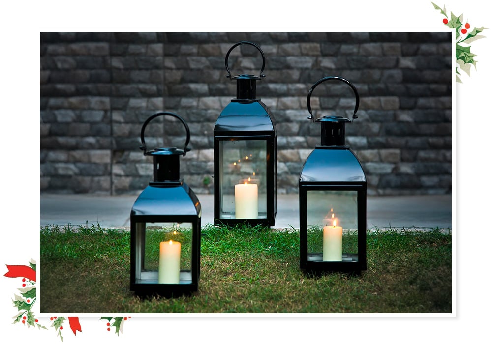 Shop Black Steel Langham Lanterns | Aza Fashions