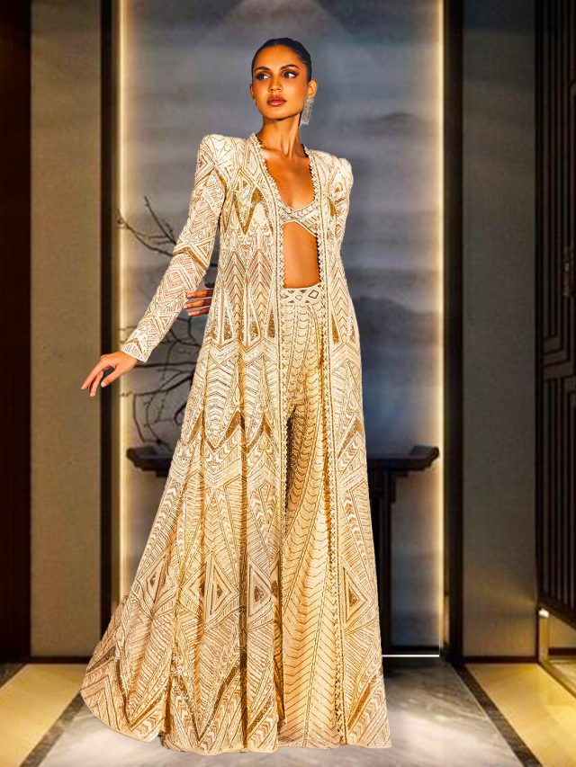 Trendsetting Sharara Suits for Cocktail Soirées