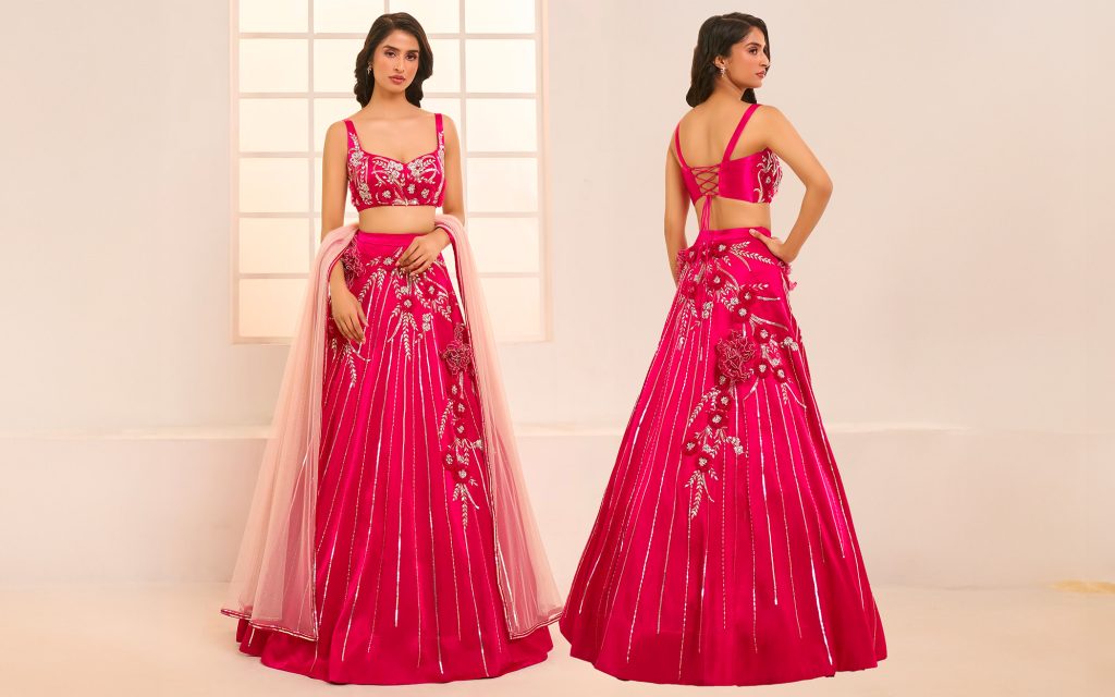 Blooming Lehenga Set from Masumi Mewawalla X Aza Rang