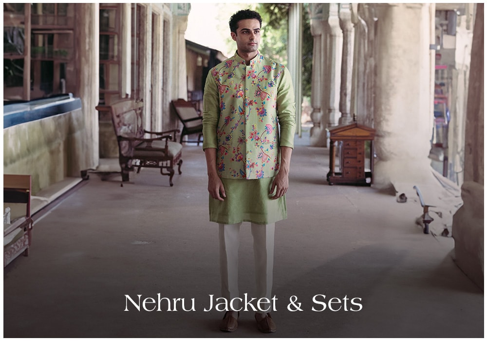 Nehru Jackets For Men from Drishti and Zahabia