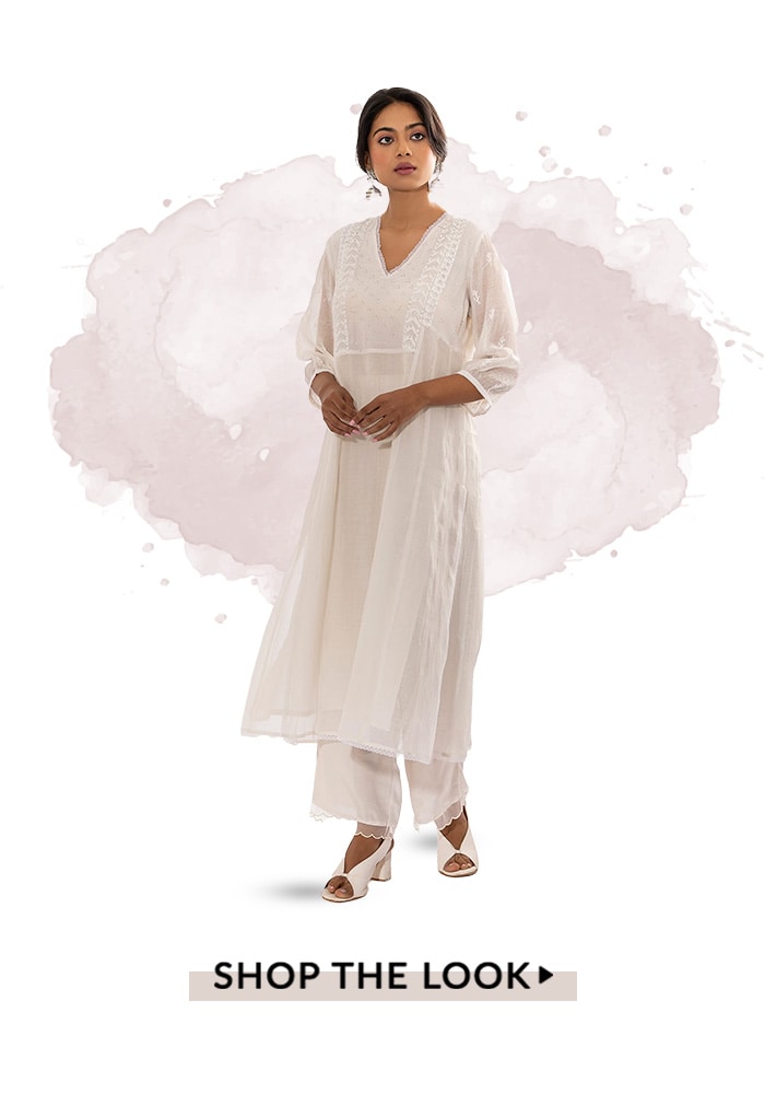 Holi White Kurta For Women