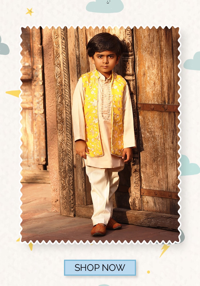 Fayon Kids Eid Kurta Set For Boys