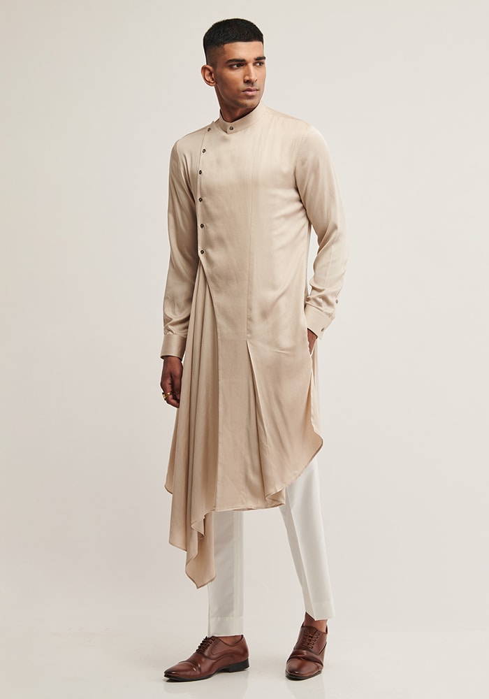 Dhruv Vaish Draped Kurtas For Men