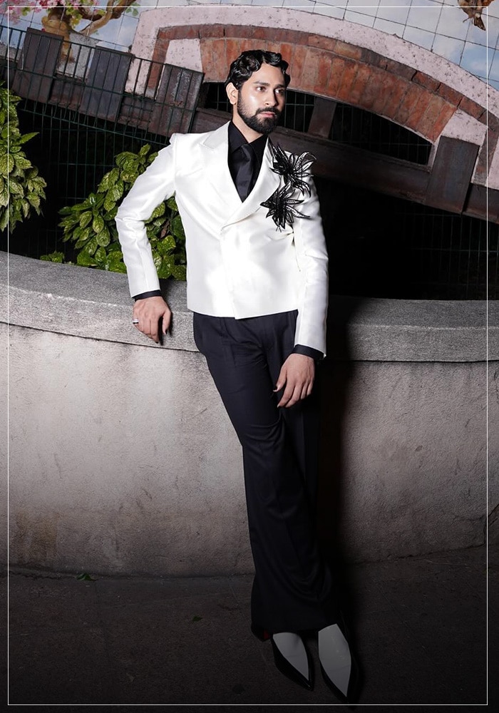 Ankush Bahuguna White Suit
