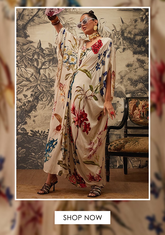 Floral Pattern Kaftan For Women
