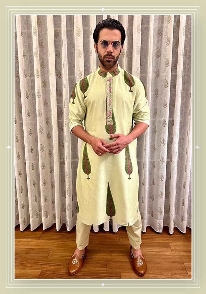 Rajkummar Rao in Green Kurta Set 