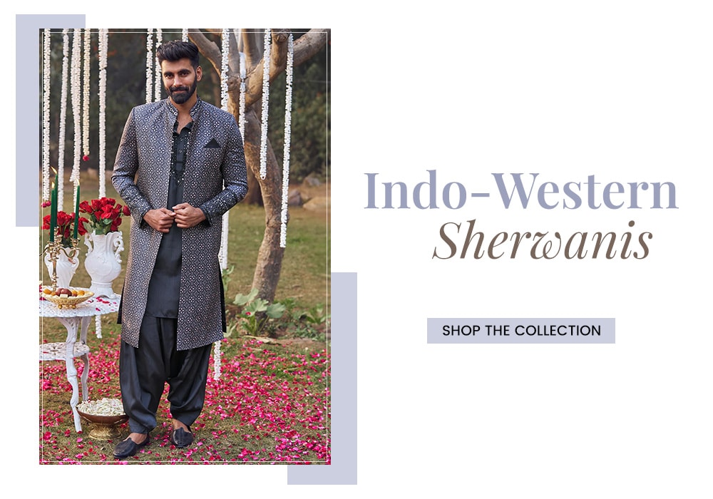 Shop indo-western sherwani for men online at Aza Fashions