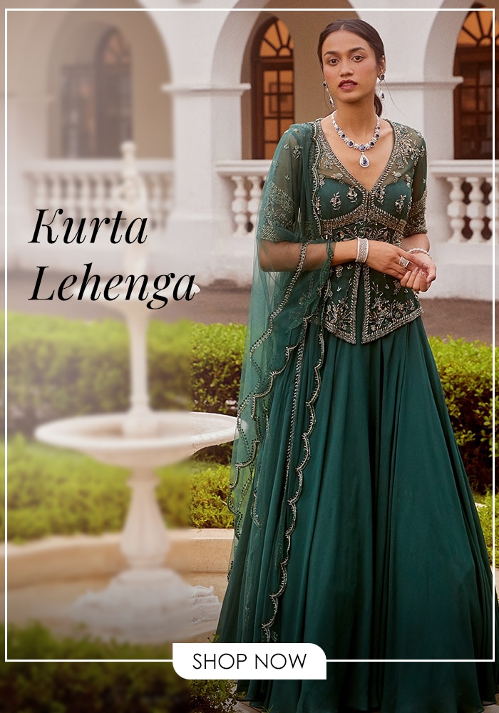 Green Kurta Lehenga