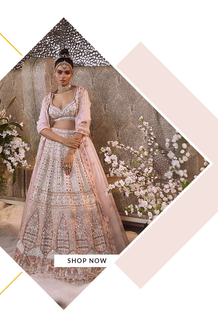 Jigar and Nikita pink lehenga