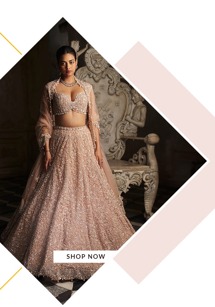 Seema Gujral pink lehenga