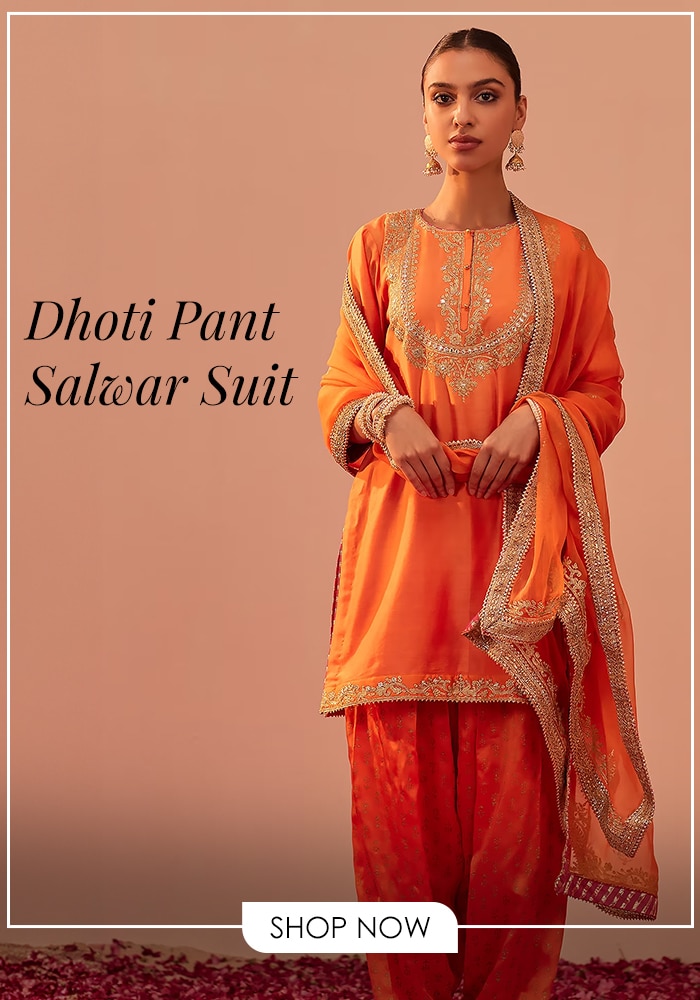 Dhoti Pant Salwar Suit Aza Fashions