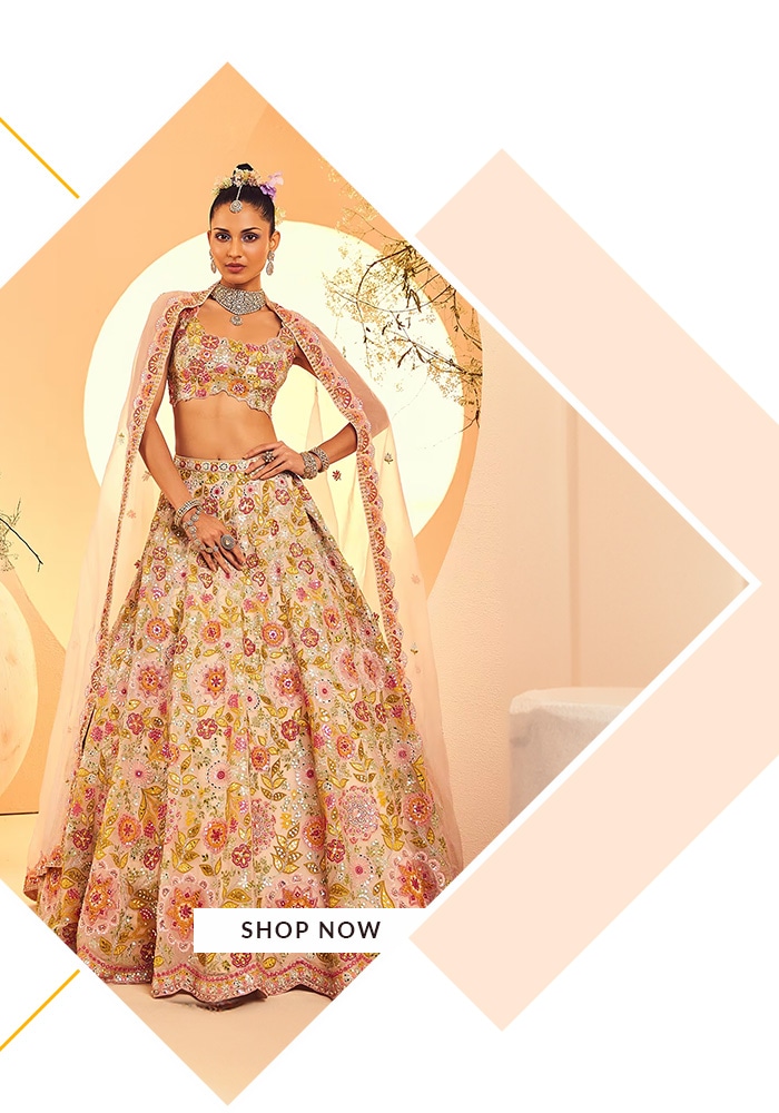 Aneesh Agarwal ivory lehenga