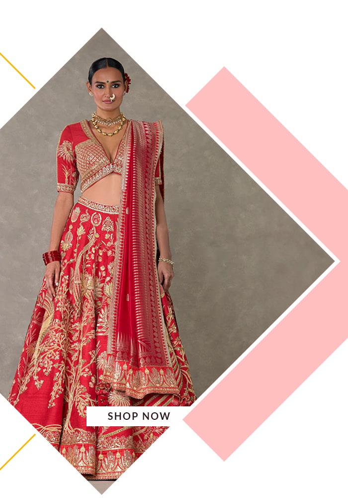 Masaba red lehenga