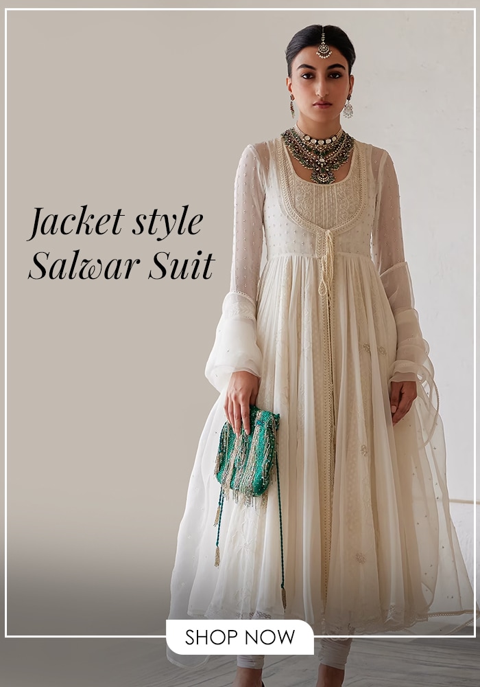 Jacket style salwar suit