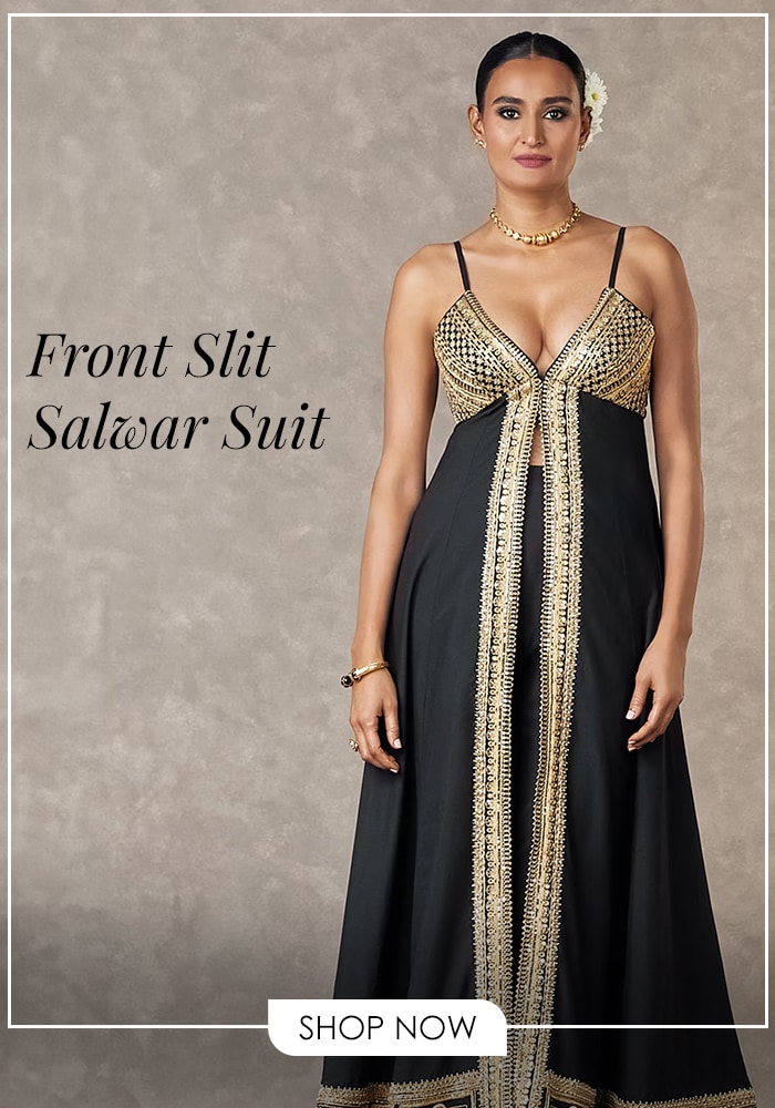 Front slit Salwar suit aza Fashions