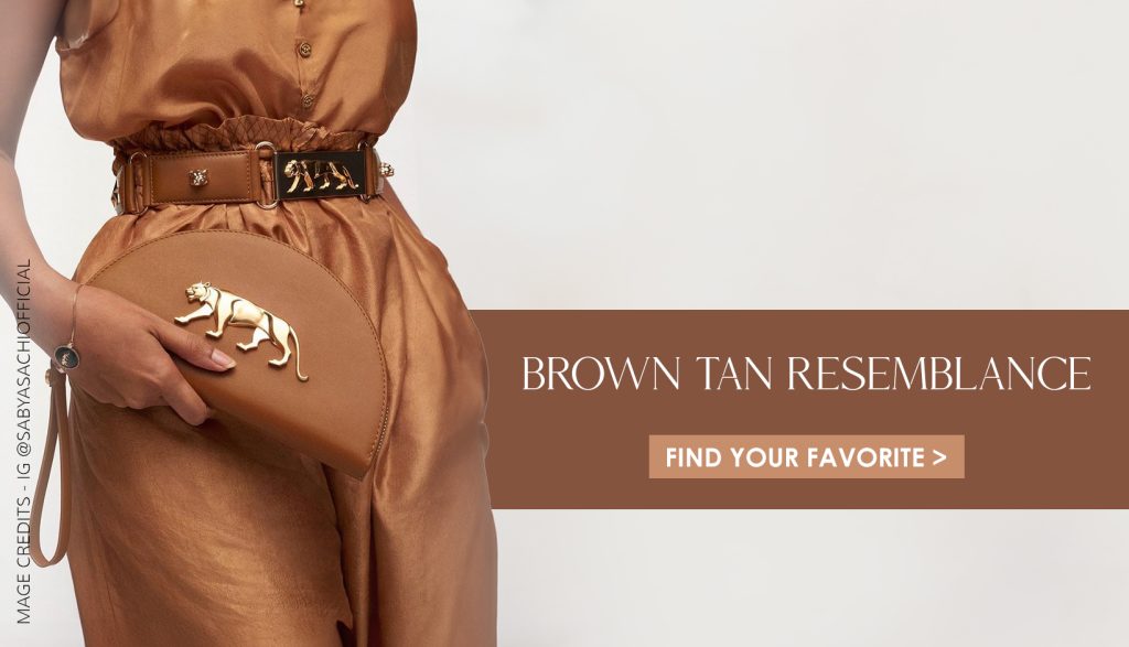 Brown Sabyasachi Clutch Banner Image