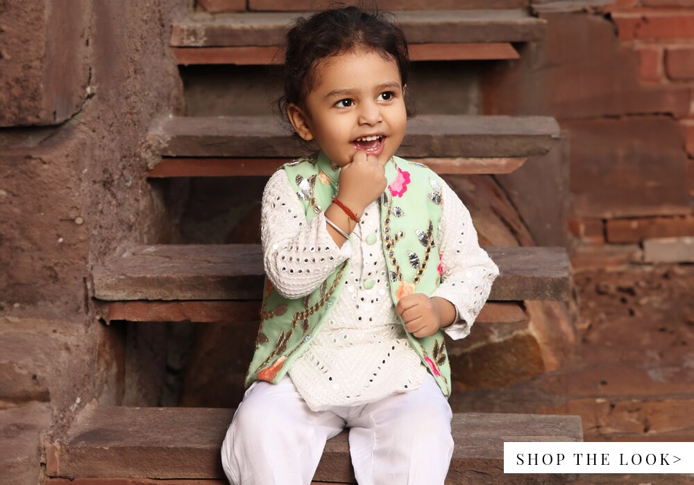 Fayon Kids bundi and kurta sets