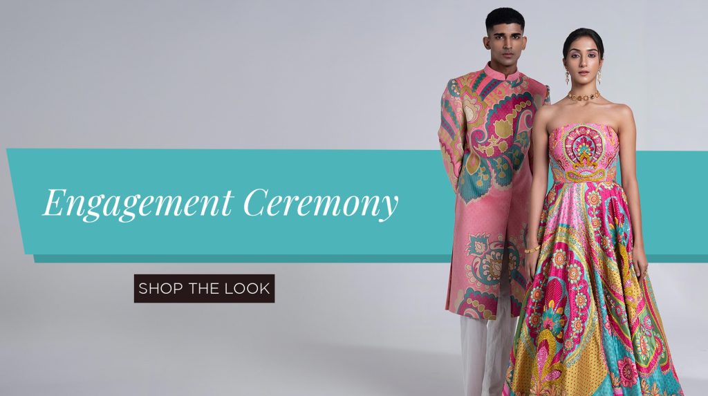 Engagement Ceremony for Indian Wedding Aza Fashions