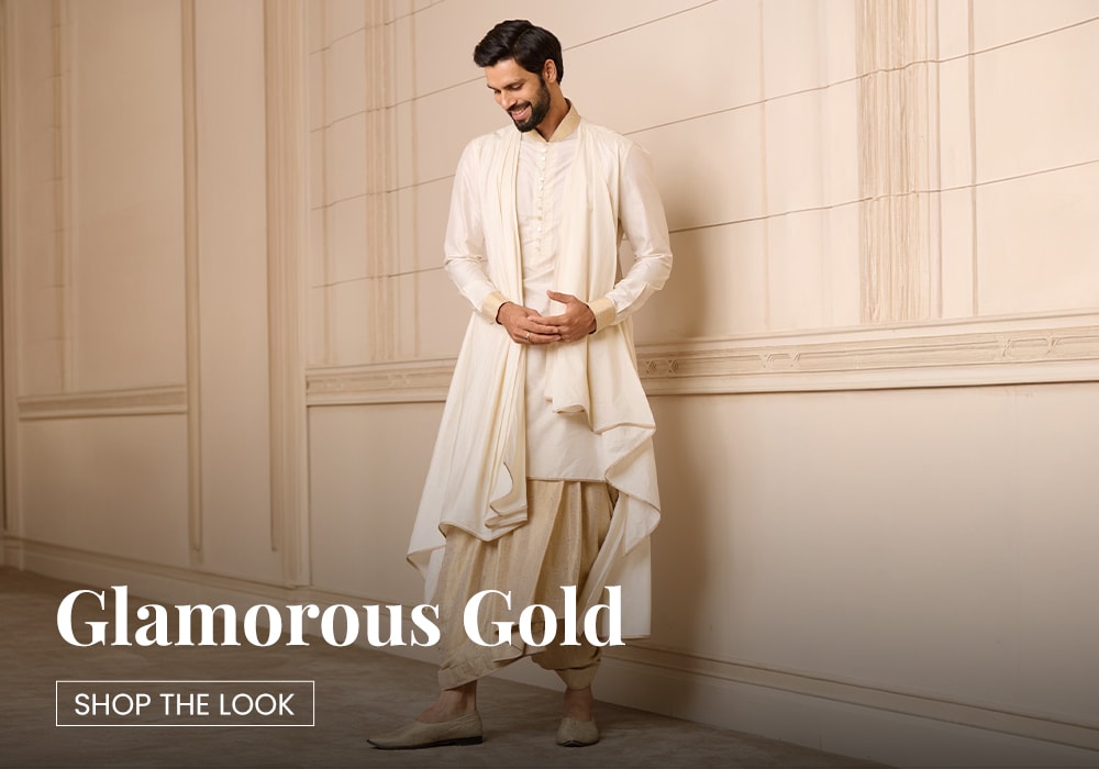 Gold Kurta Sets for men