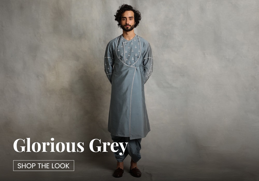 Gray kurta sets