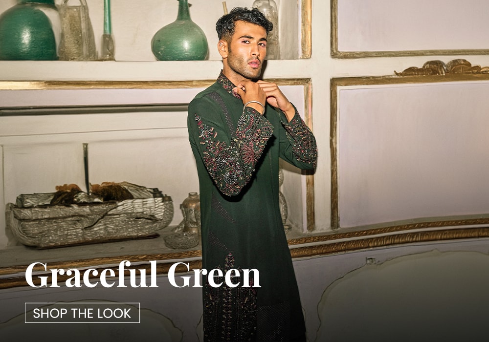 Green kurta set