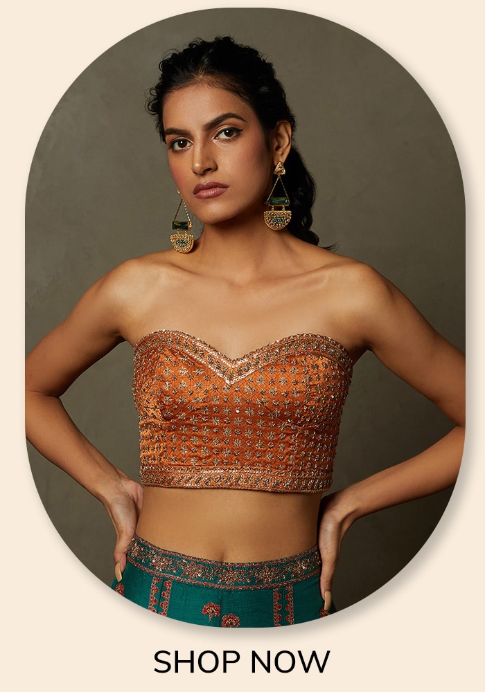 Ritu Kumar Off Shoulder Blouse